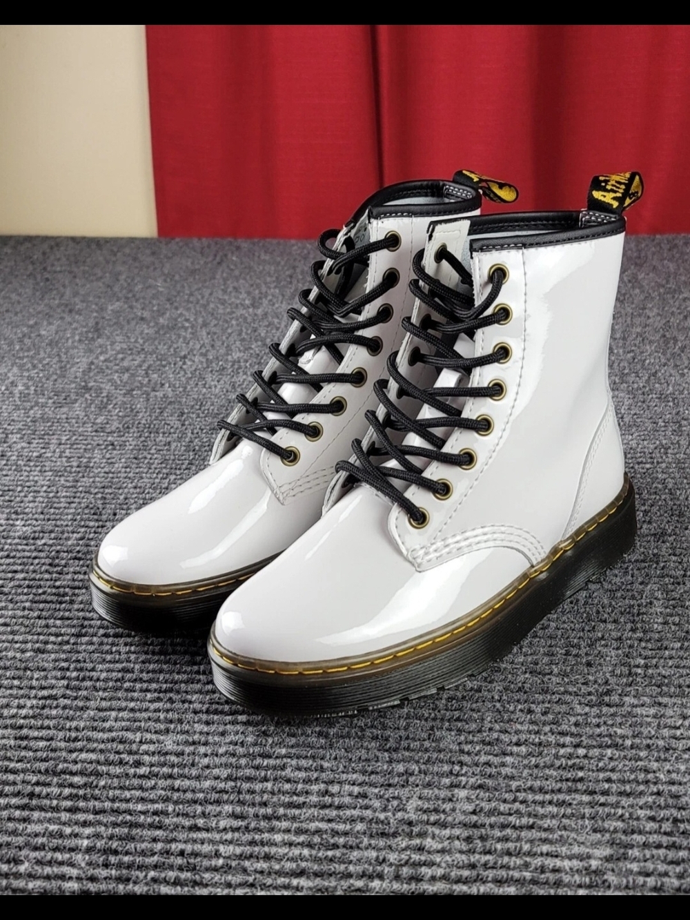 NEW Doc Dr. Martens Airwair Zavala Boots Women's SZ 6 Men's SZ5 White